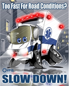 Speed for Road Conditions Poster (16x20)